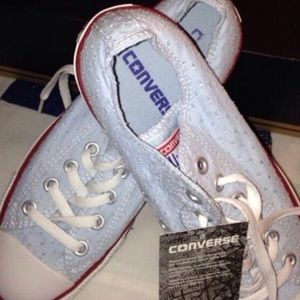 Light Blue Converse Shoes - BRAND NEW